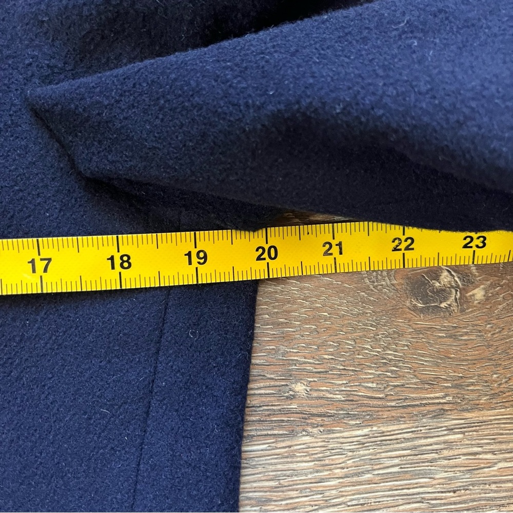 100% Cashmere Made in USA Mark Shale Navy Blue 2 Button Jacket Men’s M size 40 - Picture 7 of 13